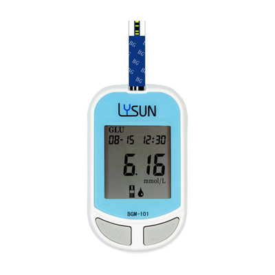 CE Plastic Diabète plastique Glucomètre numérique Glucomètre sanguin, Moniteur de glycémie Kit Machine de test de la glycémie à domicile et à l'hôpital
